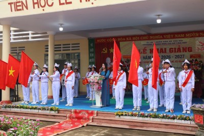 TRƯỜNG THCS TÂN HỘI LONG TRỌNG TỔ CHỨC LỄ KHAI GIẢNG NĂM HỌC 2026–2027