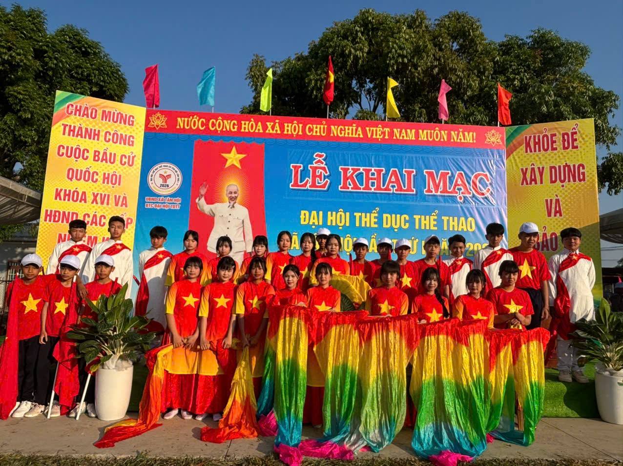 ĐẠI HỘI TDTT XÃ TÂN HỘI 2026, LẦN THỨ I ĐỒNG DIỄN "VIỆT NAM TỰ HÀO – BƯỚC TIẾP TƯƠNG LAI"